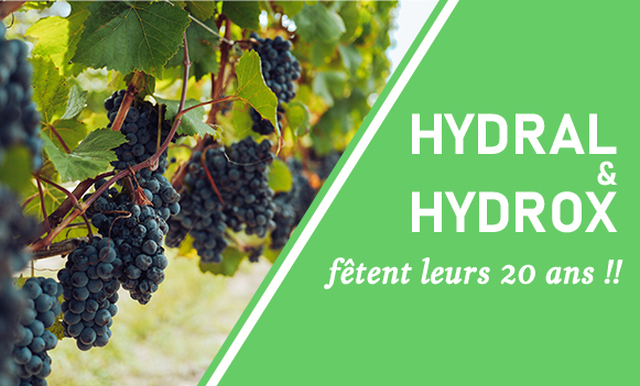 HYDRAL et HYDROX fêtent leurs 20 ans